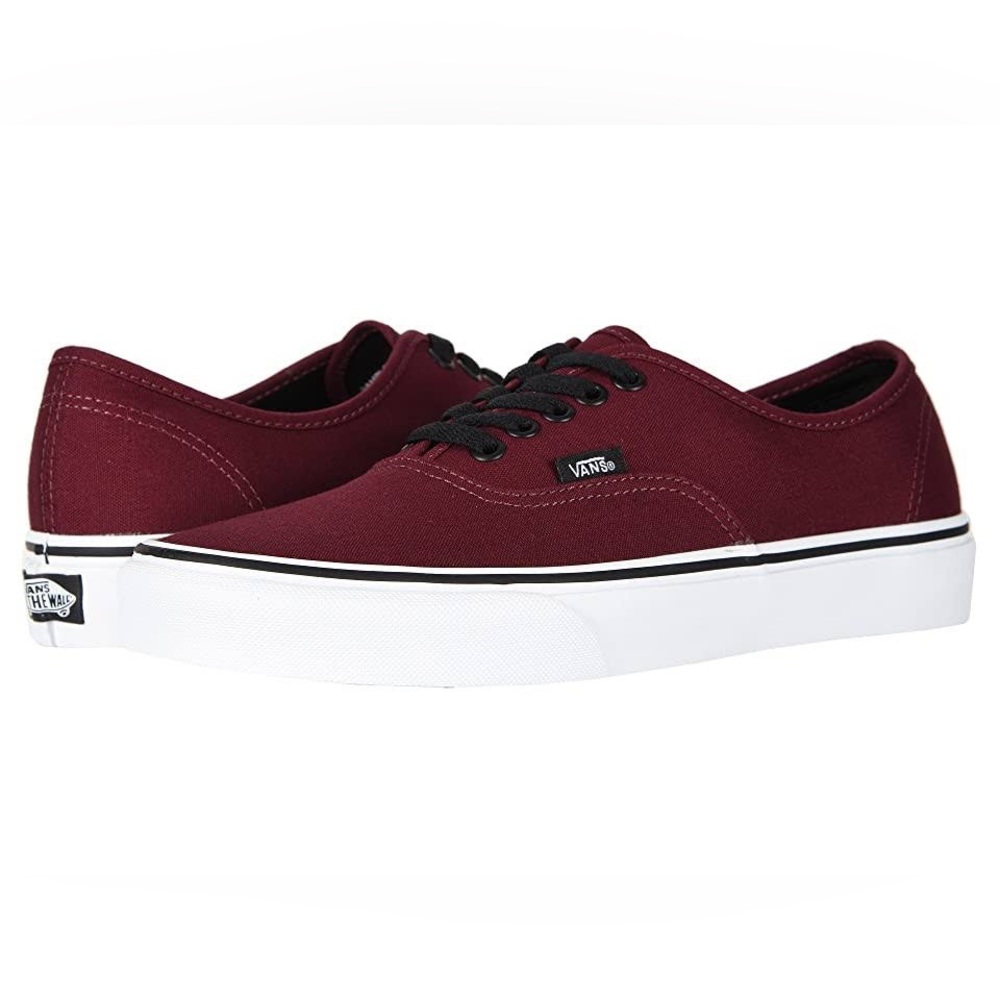 Maroon Authentic Vans Sneakers